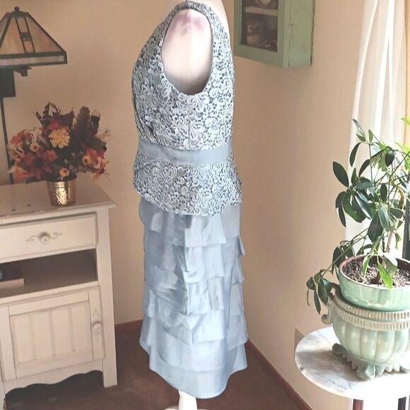 Adrianna Papell Occasions Dressy Dress. Soft Girl, Quiet Elegance, Two-Piece - Picture 8 of 16